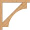 Ekena Millwork Westlake Block Smooth Bracket w/ Offset Brace, Western Red Cedar, 5 1/2"W x 46"D x 46"H BKT0604X46X46WTL05SWR - alternate 3